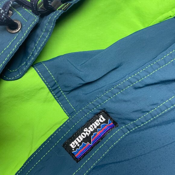 Patagonia Green and Blue Men Swim Board Shorts - Picture 3 of 8